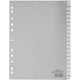 Onglets durables 6443 polypropylène a4 230x297mm gris 20 onglets