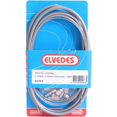 Kit câble de frein à tambour Elvedes 1700mm 2250mm acier inoxydable - argent (sur carte)