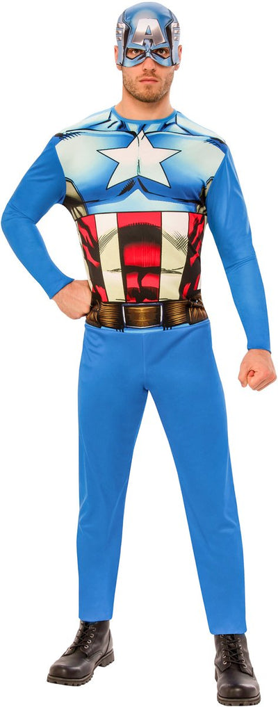 Déguisement The Avengers Captain America pour adultes - Déguisement - Taille XL - Vêtements de carnaval