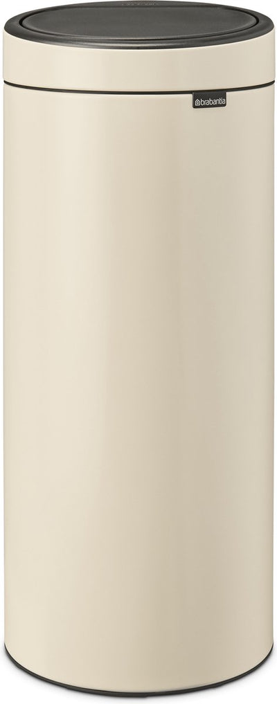 Poubelle Brabantia Touch Bin - 30 litres - beige doux