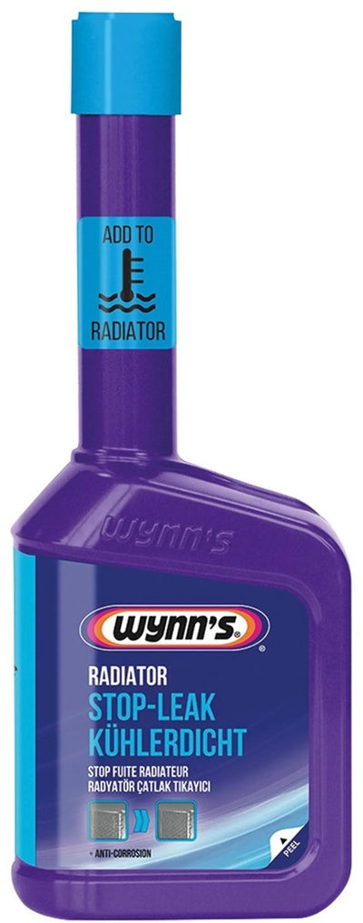 Wynn's Stop-Fuite pour Radiateur - colmate les fuites dans le joint de culasse du radiateur - empêche la corrosion et la rouille - sans danger pour les durites et les capteurs - 325 ml