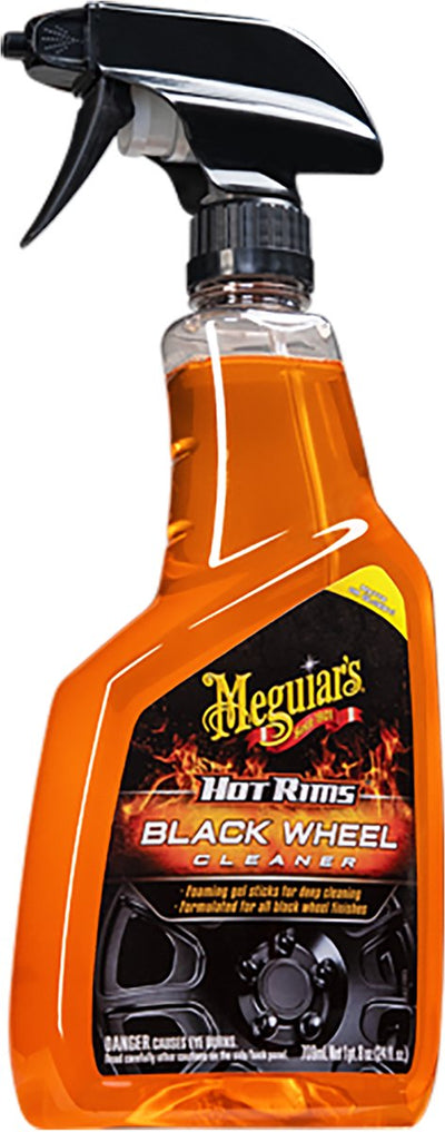 Meguiar's Meguiar's Hot Rims Black Wheel Cleaner 710 ml - Nettoyant pour jantes noires - pour une finition mate brillante - élimine la poussière de frein