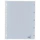 Onglets kangaro pp g405cm a4 120 microns gris 5 pièces 1-5 23 trous imprimés