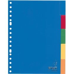 Onglets colorés Kangaro a505fm pp a5 120 microns 5 pièces fenêtre 17 trous
