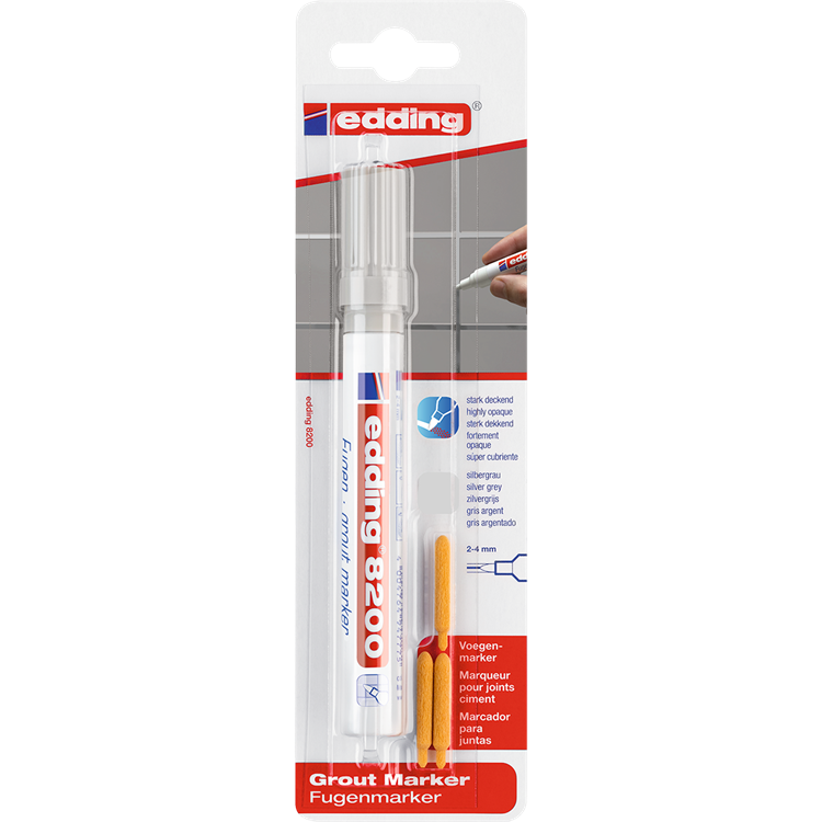 Edding 1006770 - e-8200 1 marqueur de joint gris | 5 pièces