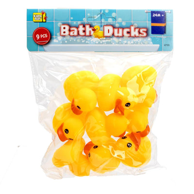 Canards en caoutchouc 4,5 cm, 9 pièces dans un sachet
