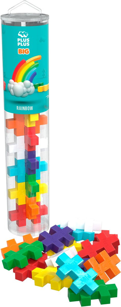 Plus plus plus-plus grand tube arc-en-ciel 15 pcs (4353)
