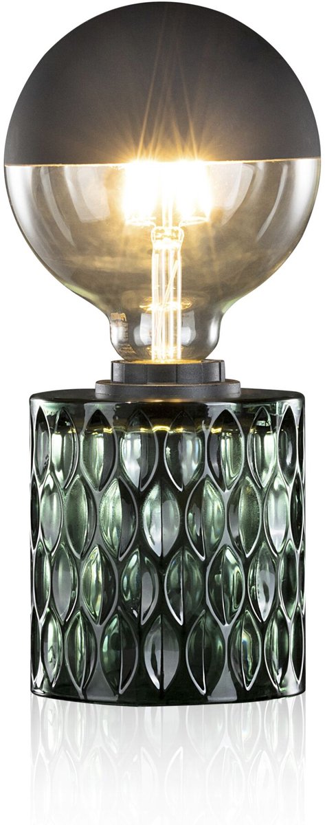 Pauleen Lampe de table LED Crystal Magic - E27 - max. 20W - salon, chambre, salle à manger - vert