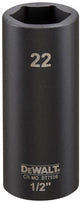 Dewalt dt7556 douille à chocs 1 2 longue | 22mm