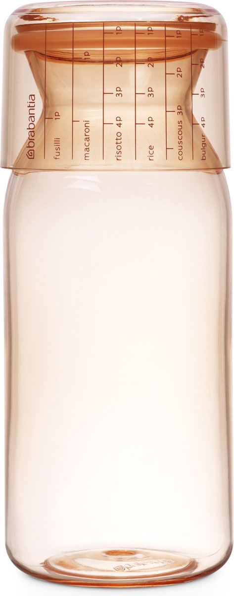 Récipient de conservation Brabantia avec tasse à mesurer - 1,3 l - rose
