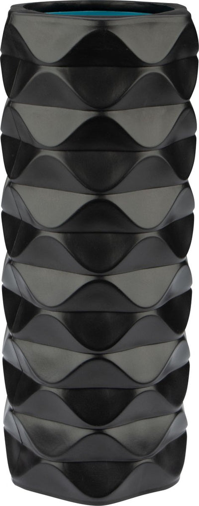 Rouleau de massage Avento - mousse - vague - noir bleu