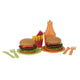 Jipy jeu de hamburger en bioplastique 25 pièces