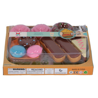 Donut de nourriture et macaron