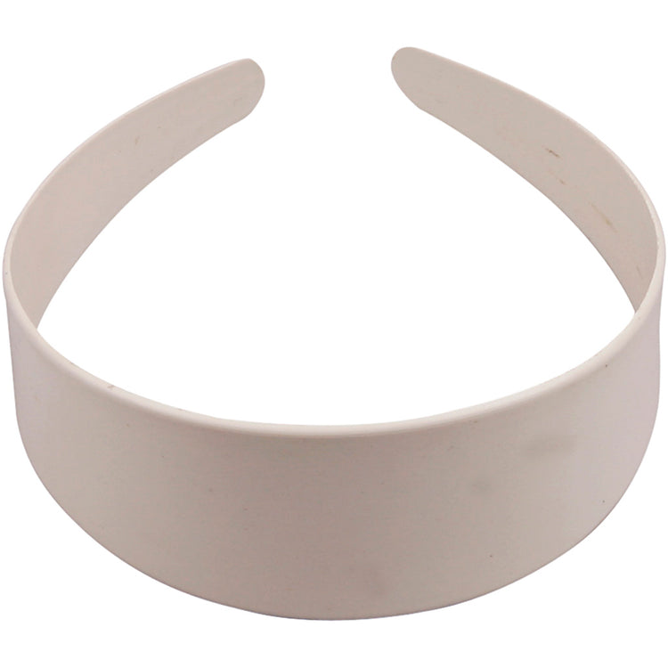 Creativ company élastique à cheveux en plastique, l: 40 mm, blanc, 1 pièce
