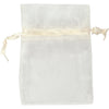 Sacs en organza Creativ company, taille 7x10 cm, blanc cassé, 10 pièces 1 boîte