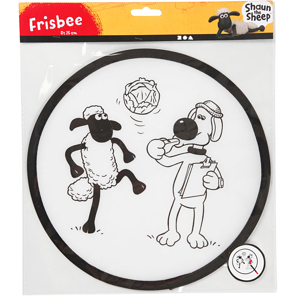 Shaun le frisbee mouton, d 25 cm, 1 pièce