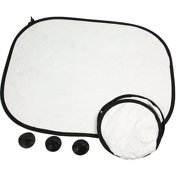 Creativ company pare-soleil voiture, h : 35 cm, l : 44 cm, 2 pièces 1 boîte