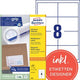 Étiquettes multifonctions avery zweckform quickpeel blanc 800 pièces