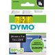 Rubans dymo d1 53718 polyester 24mmx7m noir sur jaune brillant