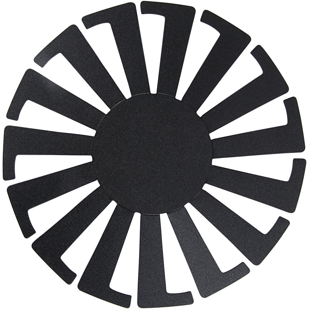 Gabarit de tressage de paniers Creativ company, h: 6 cm, d 8 cm, noir, 10 pièces 1 boîte