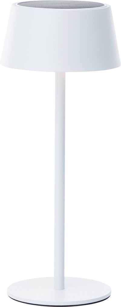 Brilliant picco - lampe de table solaire rechargeable - extérieur - led 4w 3000k - 3 stepdim - ip44 - blanc
