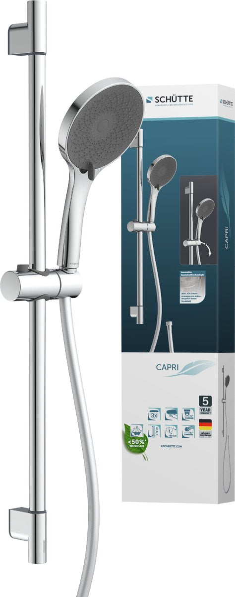 Ensemble de barre de douche Schütte Capri - 3 positions - chromé