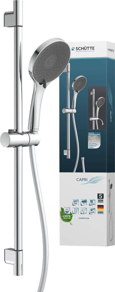 Ensemble de barre de douche Schütte Capri - 3 positions - chromé