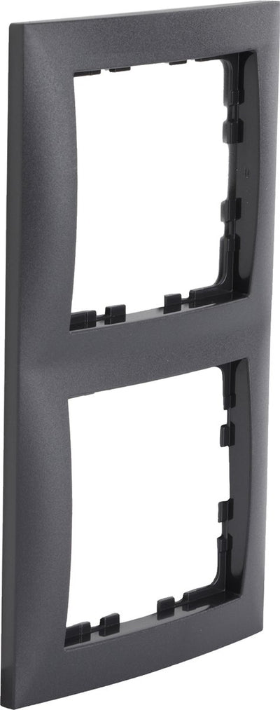 Cadre de recouvrement Berker s1 - 2 voies - anthracite