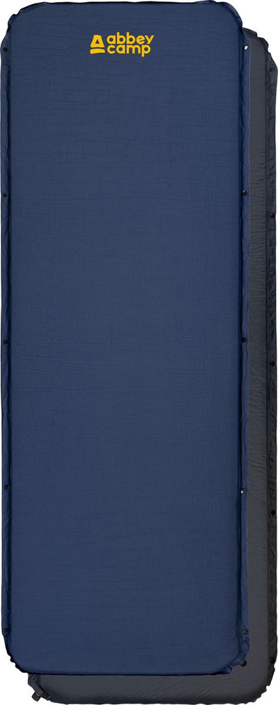 Matelas de couchage autogonflant Abbey camp - mykonos-065 - anthracite marin - 195 x 65 cm