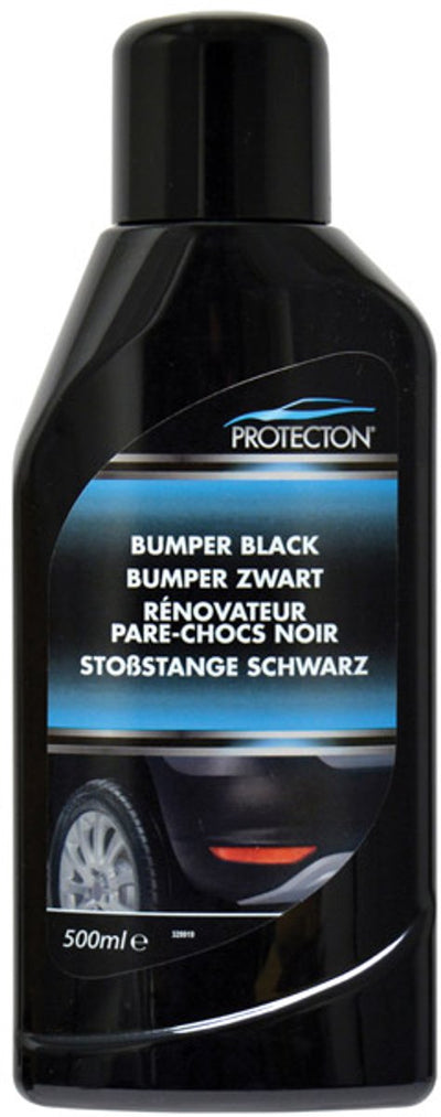Protecton pare-chocs noir - redonne l'éclat d'origine - intensifie la couleur - pour pare-chocs en plastique, spoilers, rétroviseurs extérieurs en caoutchouc - 500ml