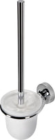 Brosse de toilette Geesa Luna avec support - tête de brosse blanche - chrome