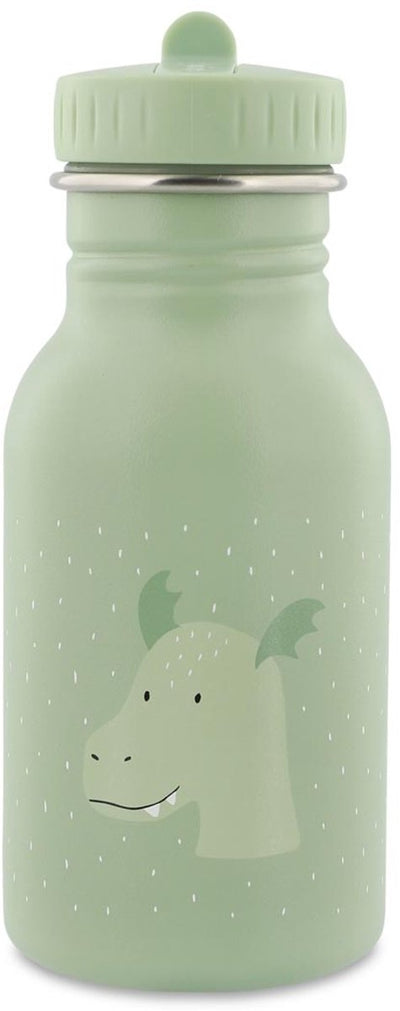 Gourde Trixie - mr. dragon - bouteille d'eau en acier inoxydable pour enfants - 350 ml - bouteille étanche - vert - dragon