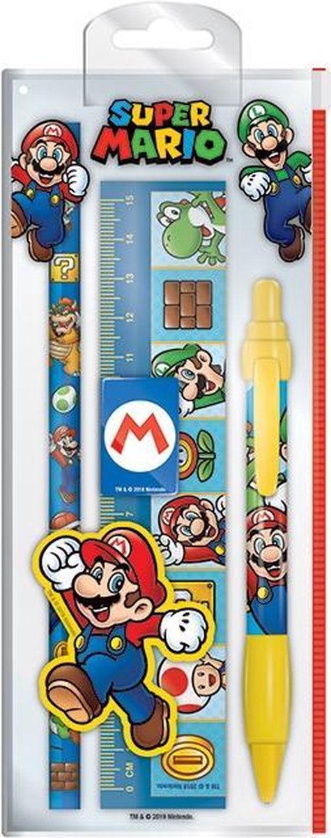 Personnages Nintendo Super Mario - set d'écriture