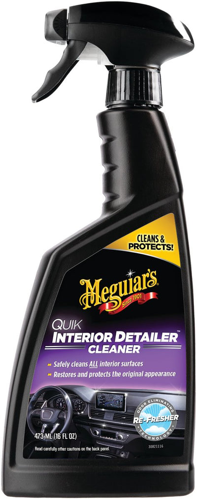 Meguiar's meguiar's quik interior detailer 473ml - nettoyant intérieur voiture - pour cuir, plastique vinyle - finition naturelle