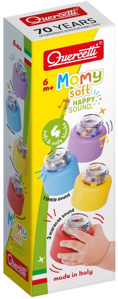 Quercetti Momy Soft Building Blocs avec Sound, 4DLG.