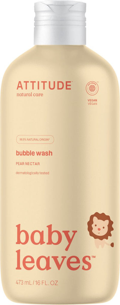 ATTÉRAITE Baby Leaves ™ Mousse de bain - Nectar de poire