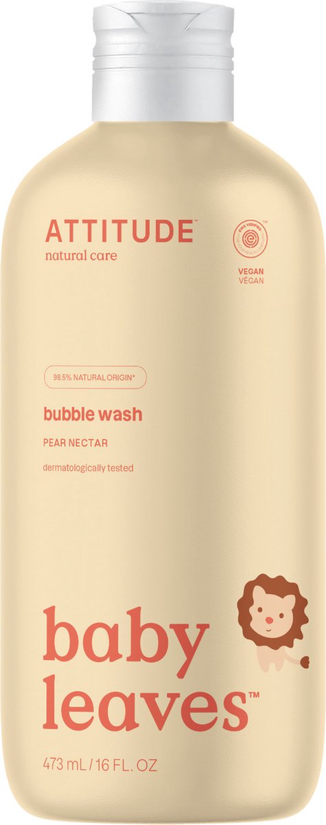 ATTÉRAITE Baby Leaves ™ Mousse de bain - Nectar de poire