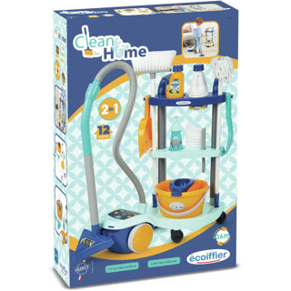 Ecoiffier Clean Home Nettaire Cart avec aspirateur