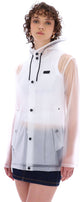 Hunter izzy pu veste à capuche clair mat - taille s