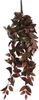 Mica decorations - plante artificielle suspendue tradescantia - l15 x l20 x h54 cm - bordeaux
