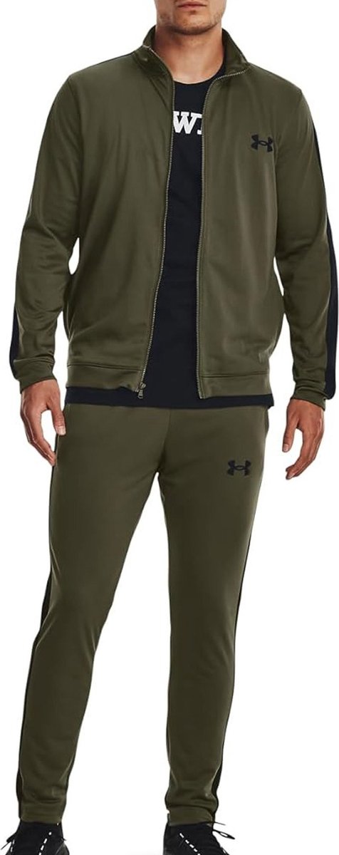 Under Armour UA Rival Knit Track Suit-GRN Survêtement pour Homme - Marine OD Vert - Noir