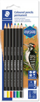 Staedtler design Journey - Lumocolor Permanent Glasochrom - Lot de 6 couleurs
