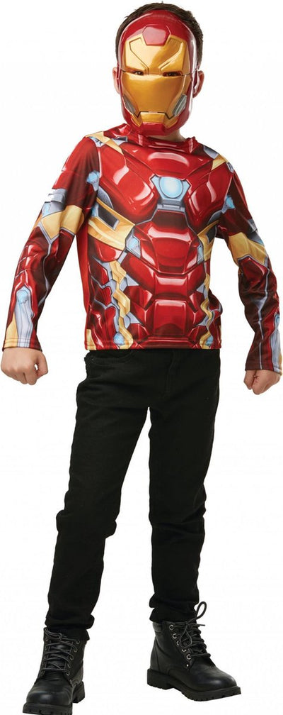 Rubis France - haut et masque iron man pour enfant