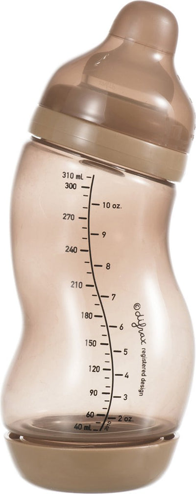 Biberon Difrax Wide S - 310 ml - anti-colique - marron clair - 1 pièce
