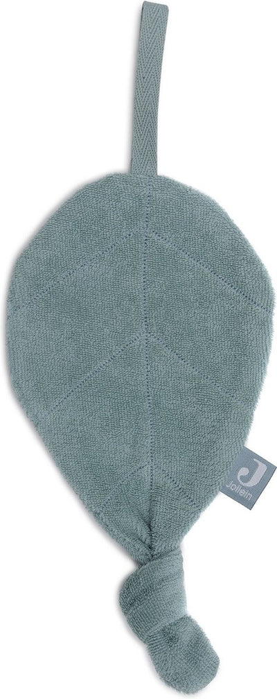 Jollein - tétine bébé tissu éponge - tétine peluche - coton - vert d'eau