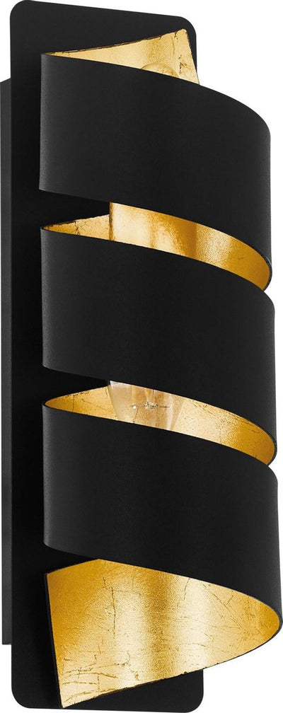 Applique Eglo elizondo - e14 - 27 cm - or noir