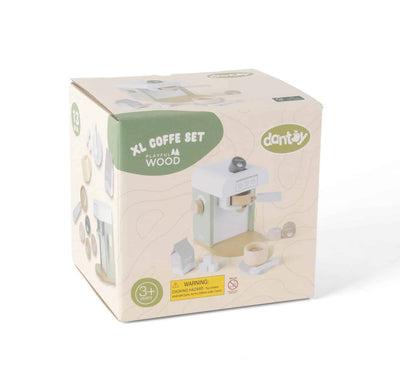Machine à café en bois Dantoy xl 13 pièces en boîte