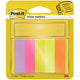 Notes index post-it papier 670-5 15x50mm assortis fluo inscriptible 500 feuilles