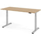 Bureau assis-debout Bach Hammerer xdsm mélaminé chêne