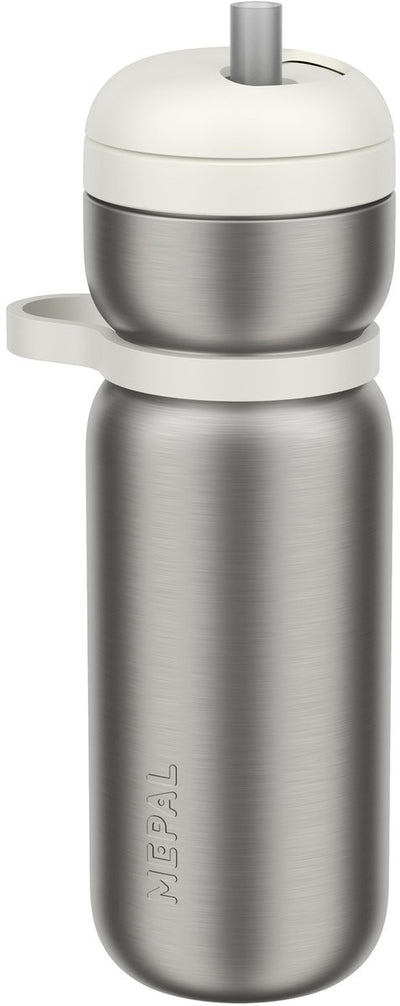Gourde isotherme Mepal twist sport - 600 ml - twist and drink - étanche et isotherme : 6 heures au chaud. 10 heures au froid - passe au lave-vaisselle - gourdes - céramique blanche